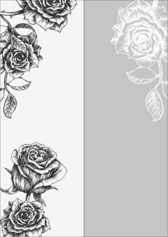 Rose Sandblast Pattern CDR File