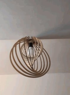 Round Chandelier MDF DXF File