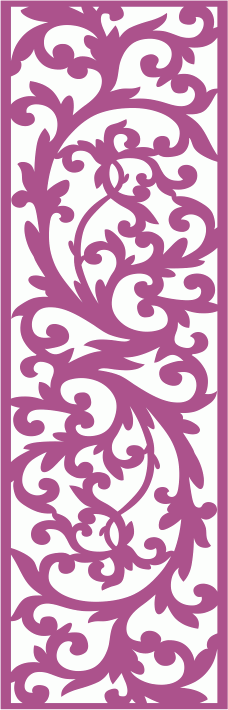 Royal Seamless Screen Pattern Laser Cut CDR File