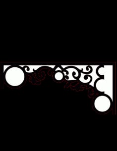 Royal Vibe Border Decorative Corner Panel DXF File