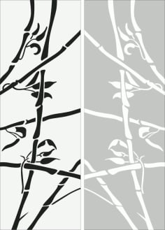 Sandblast Bamboo Grill Pattern CDR File