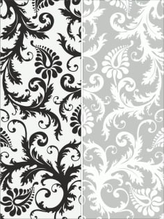 Sandblast Pattern Floral CDR File