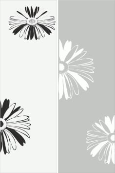 Sandblast Pattern Flowers CDR File