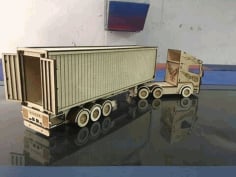 Scania R580 Truck Laser Cut Free CDR Vectors File