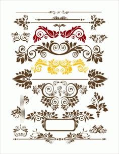 Seamless Floral Decor Laser Cut CDR File