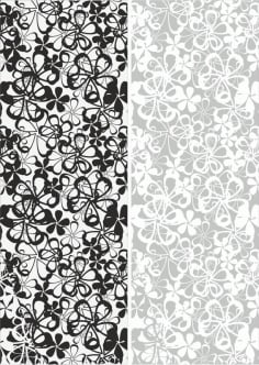 Seamless Flowers Sandblast Pattern CDR File