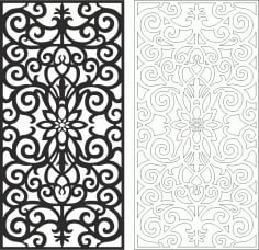 Seamless Pattern Floral Elements Free Vector CDR File