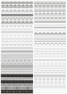 Set of Horizontal Decorative Borders Free CDR Vectors File