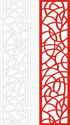 Slim Seamless Panel Design Laser Cut CDR File