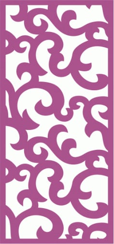 Spiral Mural Room Divider Panel Laser Cut CDR File