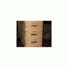 Stackable storage Boxes DXF File