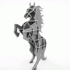 Standing Horse Shelf CNC Laser Cut DXF File