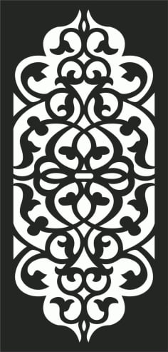 Stencil Decorative Metal Panel DXF File