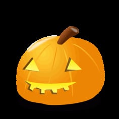 Sticker Of Halloween Pumpkin Vector SVG File