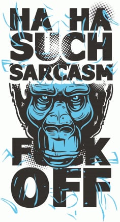 Such Sarcasm Sticker CDR File