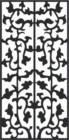 Swrll Seamless Pattern Design Door Design CDR File