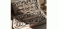 template Laser Cut folding Box DXF File