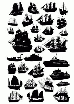 Template Ships Vector CDR Vectors File