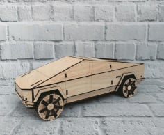 Tesla Cybertruck 3mm Laser Cut Free CDR File