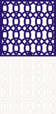 Tile Catalog Design Privacy Screen Pattern Laser Cut CDR File