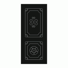 Traditional Door Panel Design DXF File