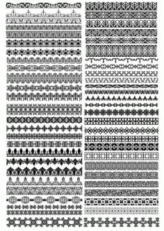 Traditional Ornamental Borders Set Free CDR Vectors File