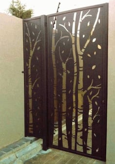 Tree Door Panel Design CDR File