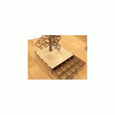 Tree of Life Jewelry Box DXF File