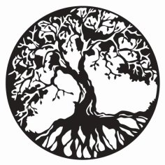 Tree of Life Natural Wall Art Free Vector