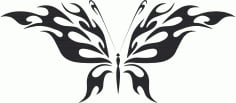 Tribal Butterfly Vector Art 45 Free DXF Vectors File