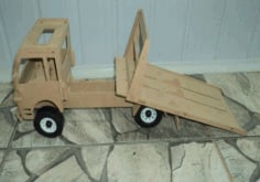 Truck 3D Puzzle Laser Cut DXF File