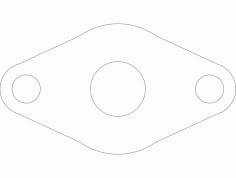 Tube Flange 1 Bar Stock Free DXF Vectors File