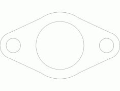 Tube Flange Free DXF Vectors File