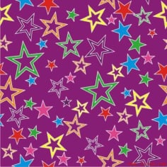 Twinkle Star Seamless Pattern Laser Cut CDR File