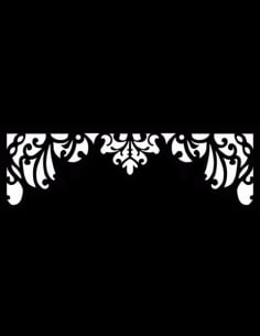 Usual Border Decorative Corner Panel DXF File