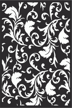 Vector Fleur Seamless Pattern Laser Cut CDR File