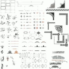 Vector Frames and Borders Design Free CDR Vectors File