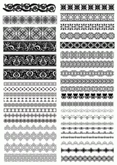 Vector Seamless Borders Free CDR Vectors File