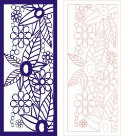 Vectoral Fancy Floral Print Laser Cut CDR File