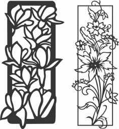 Verdant Beautiful Grill Design Ideas for Windows Panel DXF File