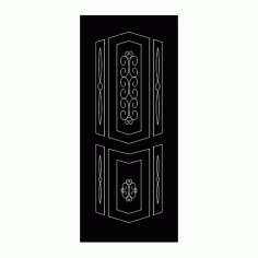 Victorian Door Panel Design DXF File