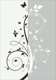 Victorian Pattern Vector Sandblast Pattern CDR File