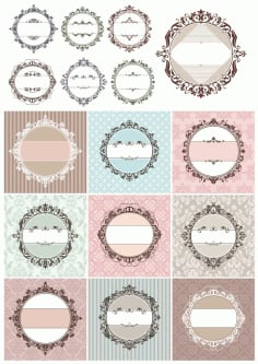 Vintage Border Collection Free CDR Vectors File