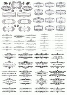 Vintage Elegant Decor Elements Free CDR Vectors File