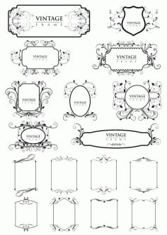 Vintage Frame Borders Free CDR Vectors File