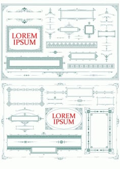 Vintage Frame Ornament and Elements Free CDR Vectors File