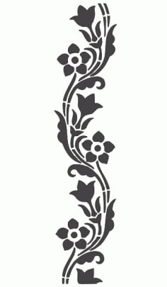 Vinyl Bloom Panel DXF File