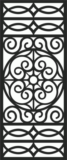 Vinyl Windows Grill Designs Panel DXF File