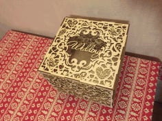 Wedding Box Laser Cutting Vectors File CDR File