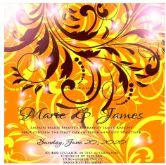 Wedding Day Invitation Card Free Vector